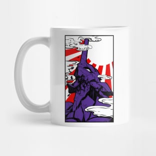 Evangelion japanese sun Mug